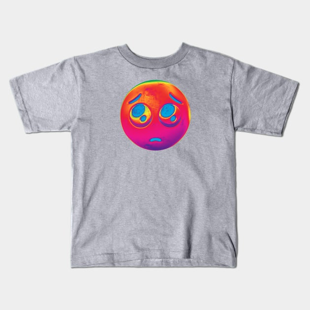 Cute emoji Kids T-Shirt by AlexRybin